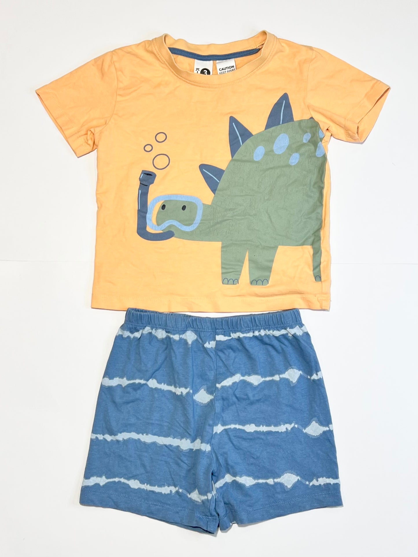 Snorkeling dino pyjamas - Size 3