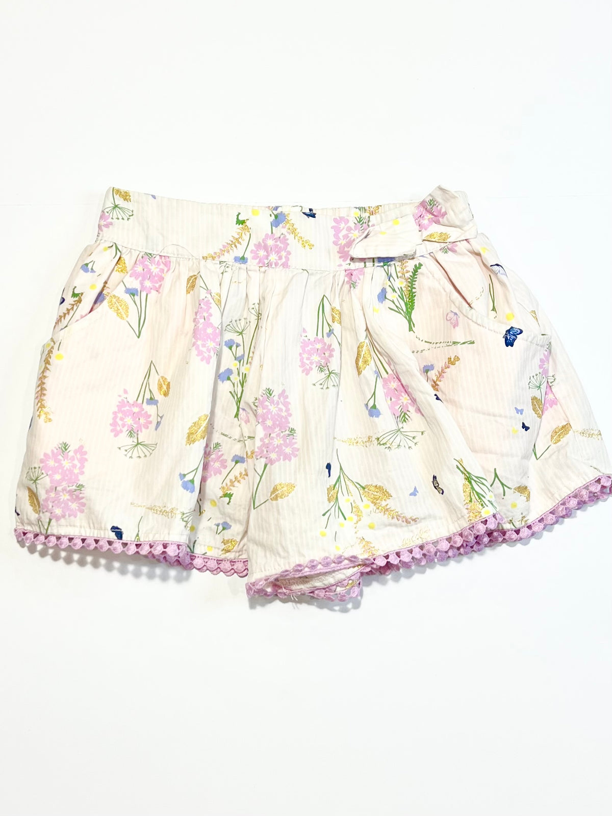 Glitter floral skorts - Size 4