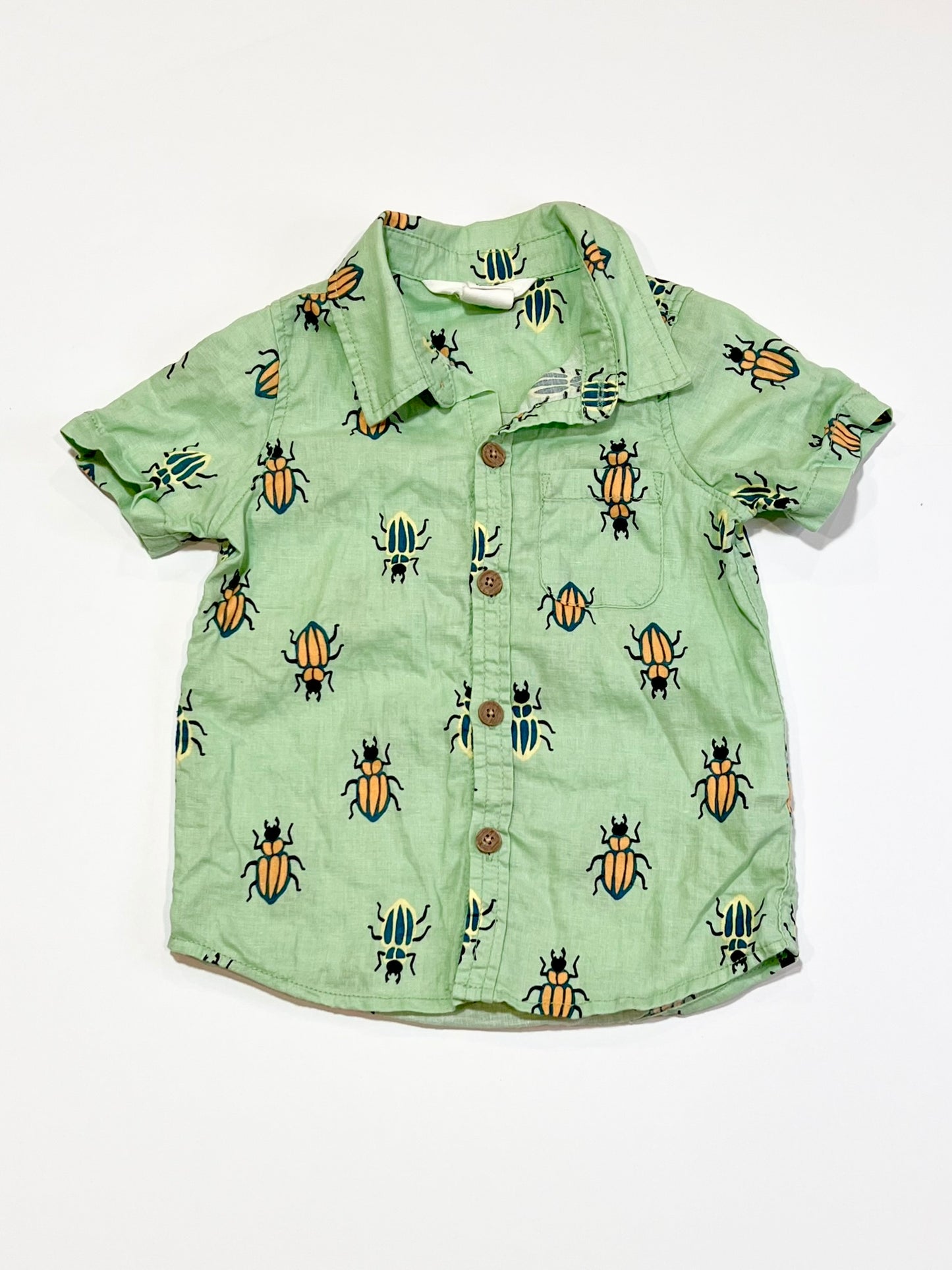 Green bugs shirt - Size 2