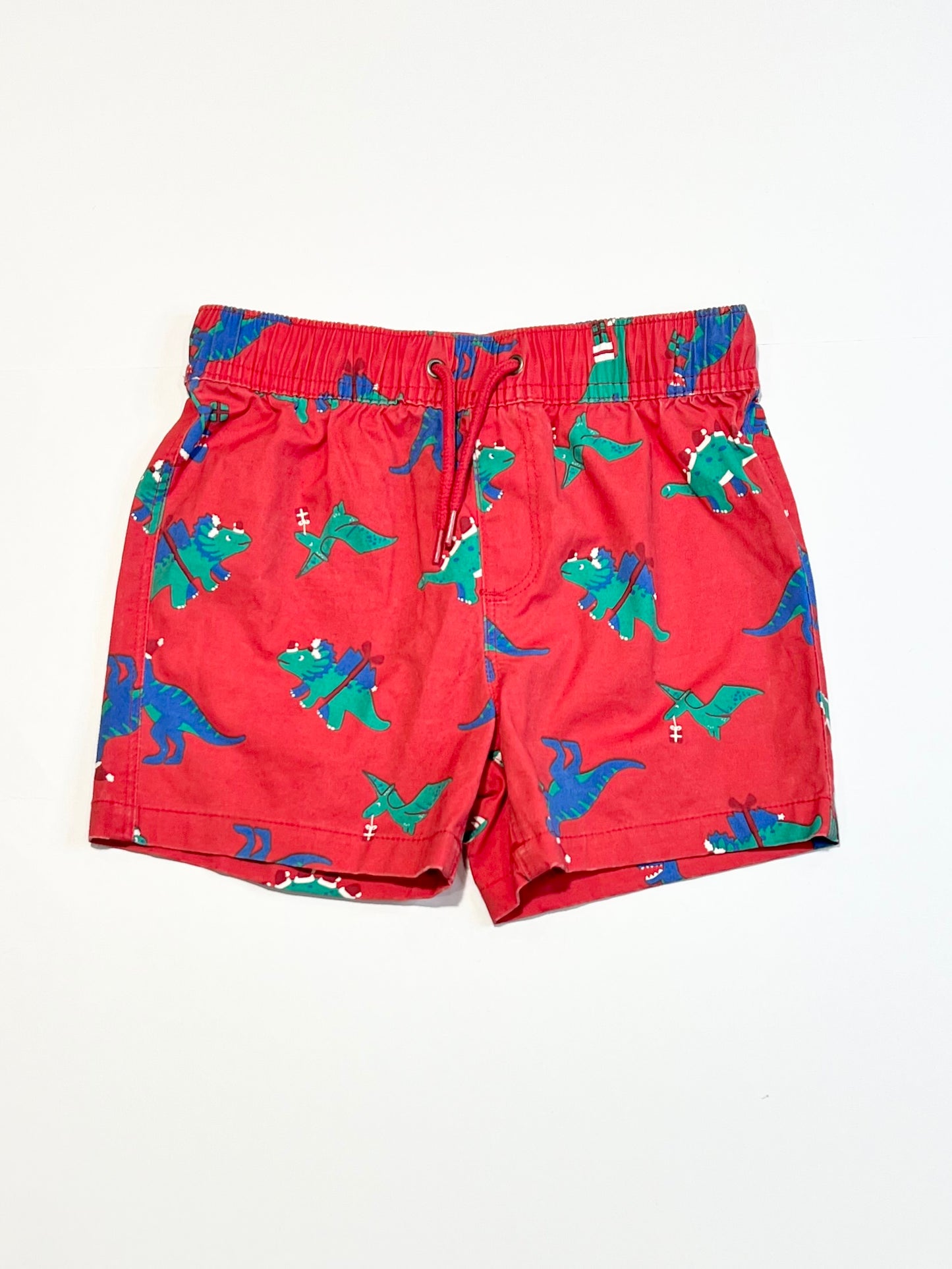 Christmas dino shorts - Size 3