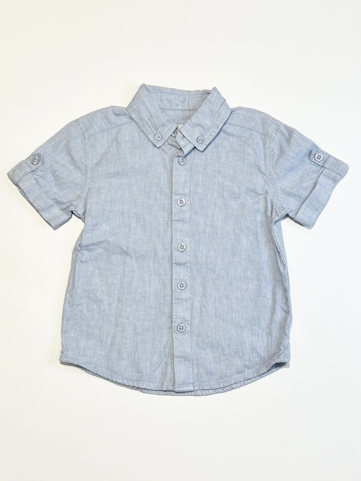 Blue woven shirt - Size 3