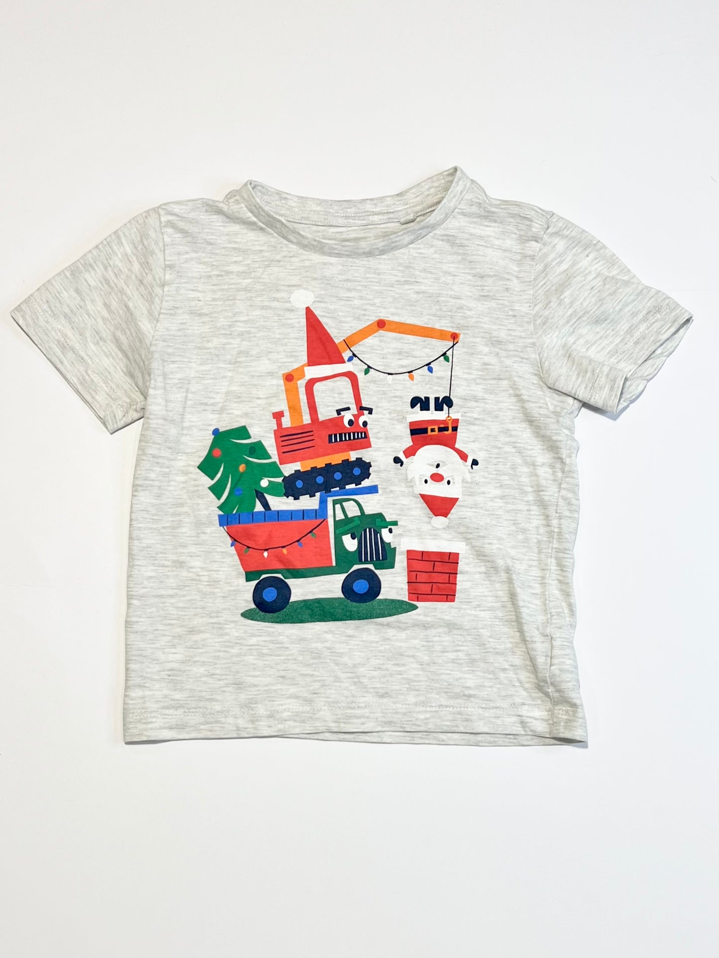 Christmas digger tee - Size 3