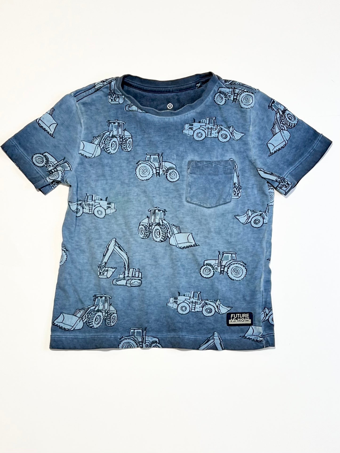 Blue tractors tee - Size 3