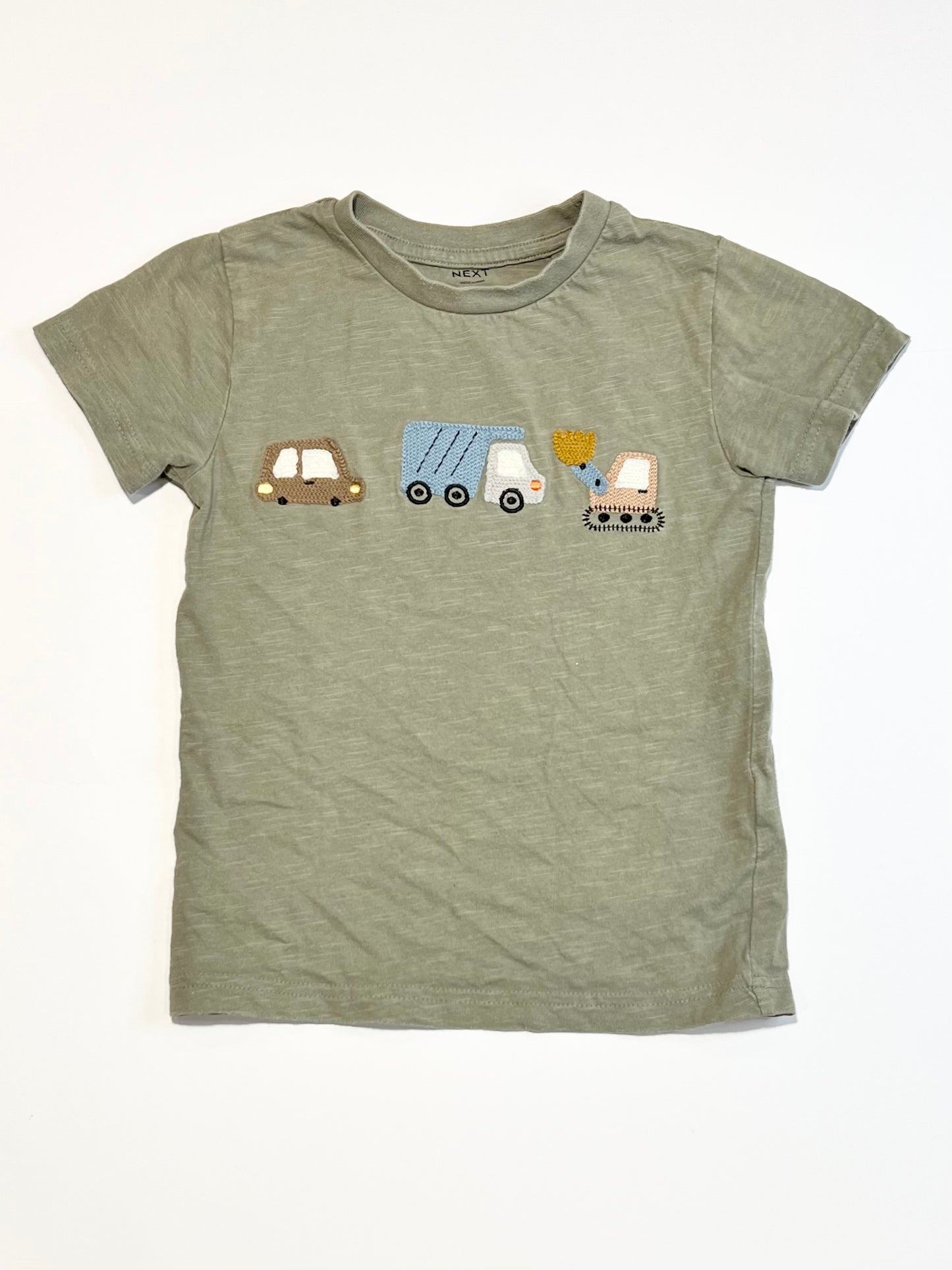 Embroidered trucks tee - Size 3-4