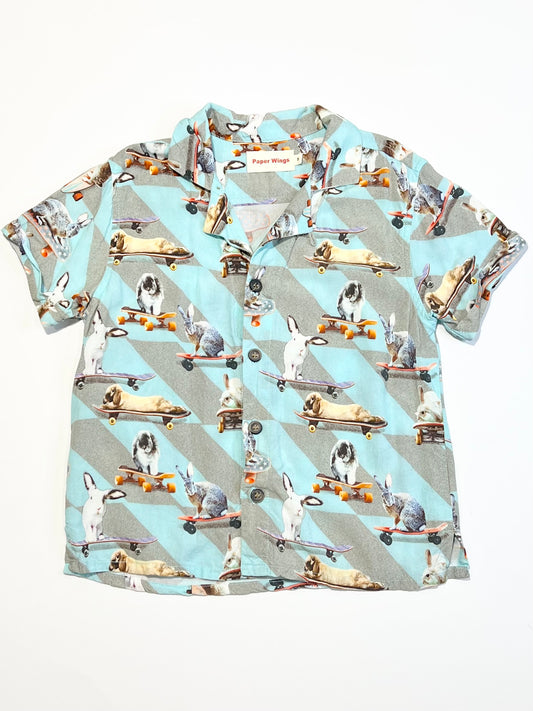Skateboarding bunnies shirt - Size 5