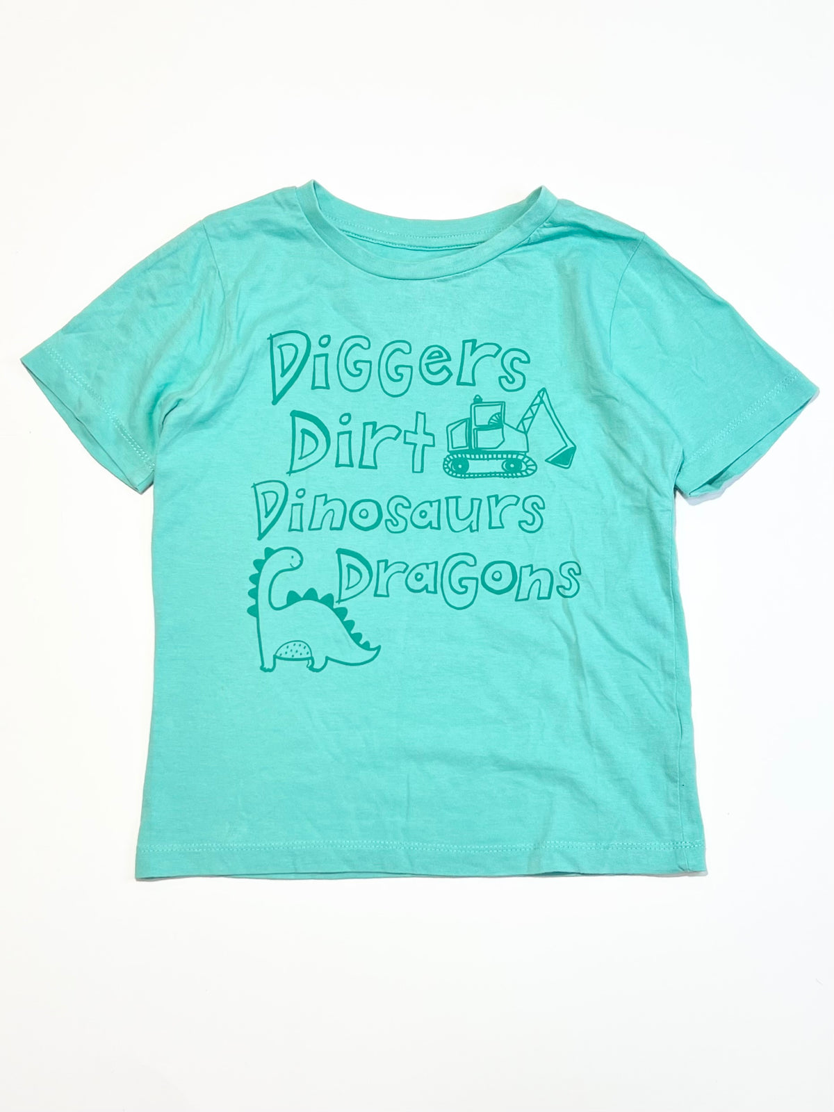 Diggers and dinos tee - Size 5