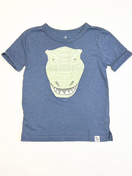 Blue dinosaur tee - Size 5