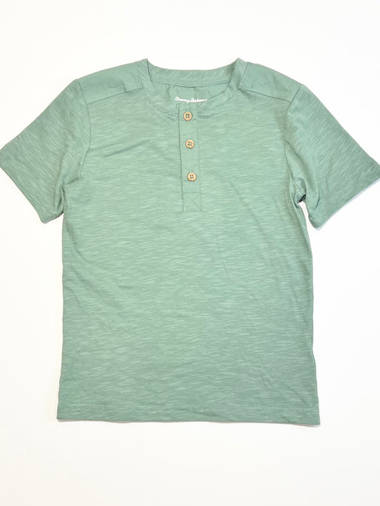 Green henley tee - Size 5-6