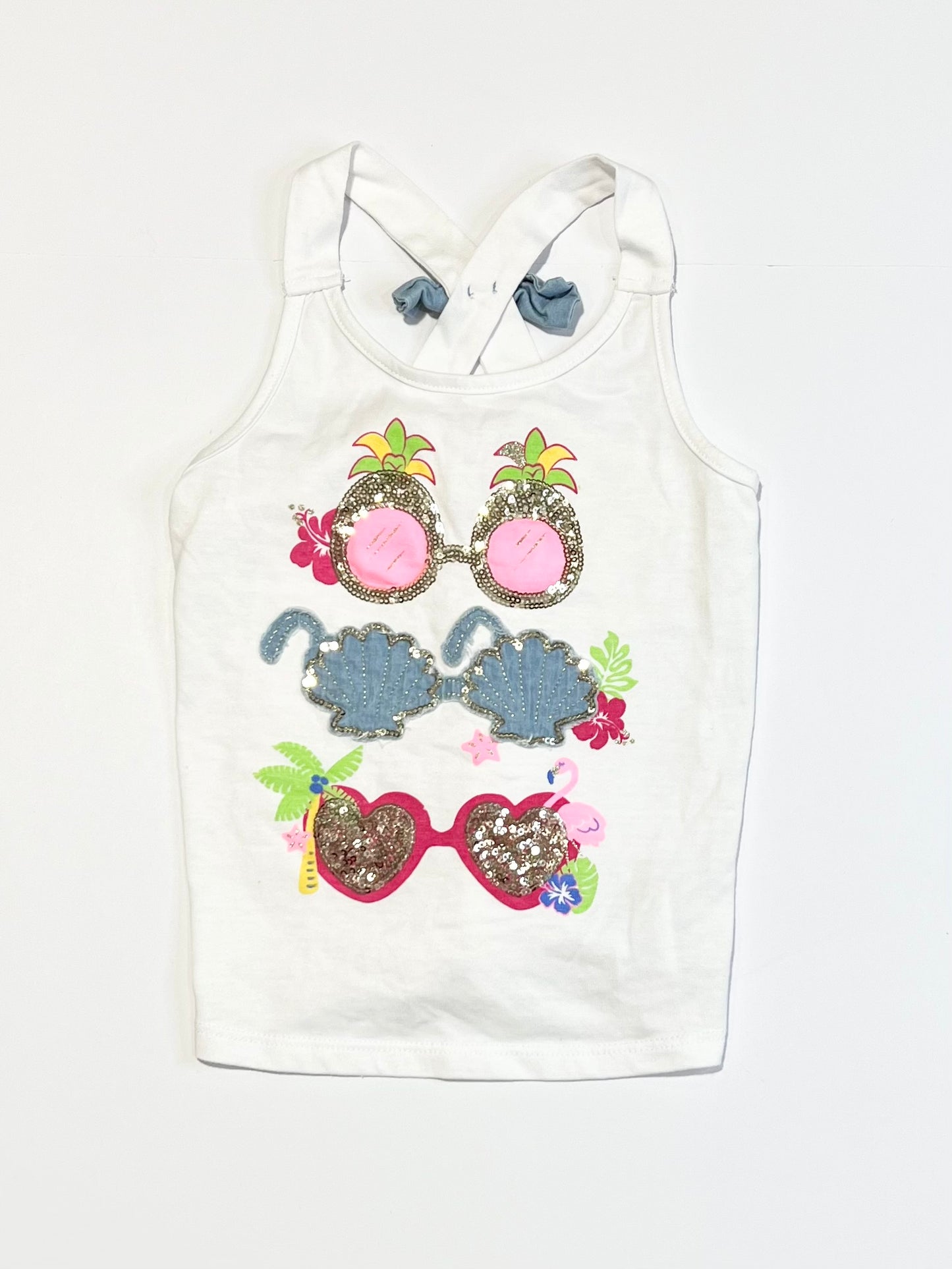 Sequined glasses top - Size 3-4