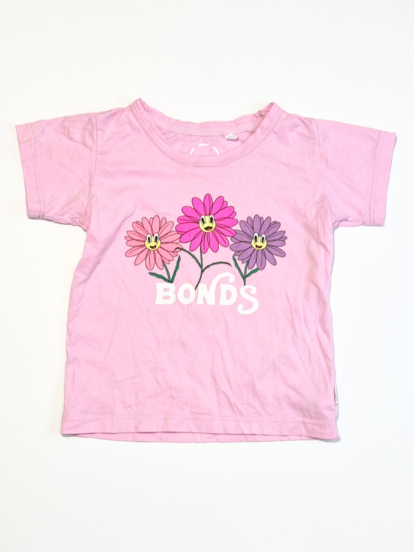 Pink flower tee - Size 3