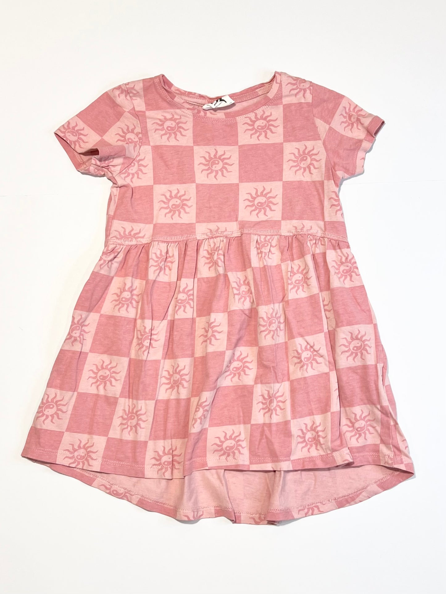 Pink suns jersey dress - Size 3