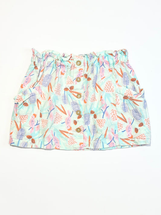 Woven birds skirt - Size 5