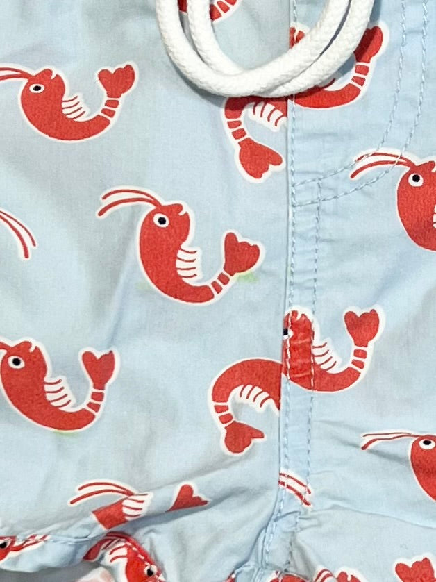 Blue prawn boardies - Size 2