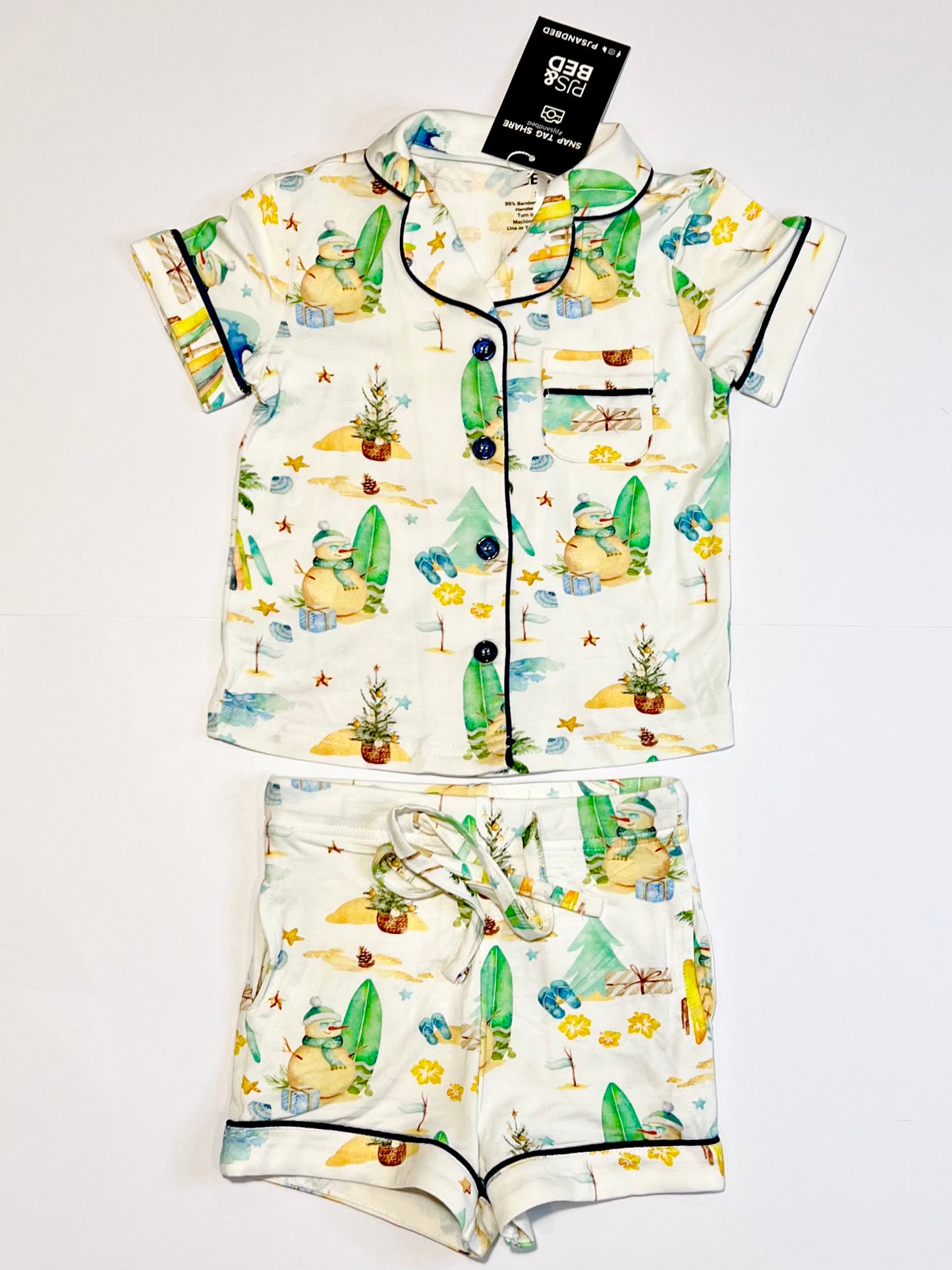 Bamboo Christmas pyjamas brand new - Size 2