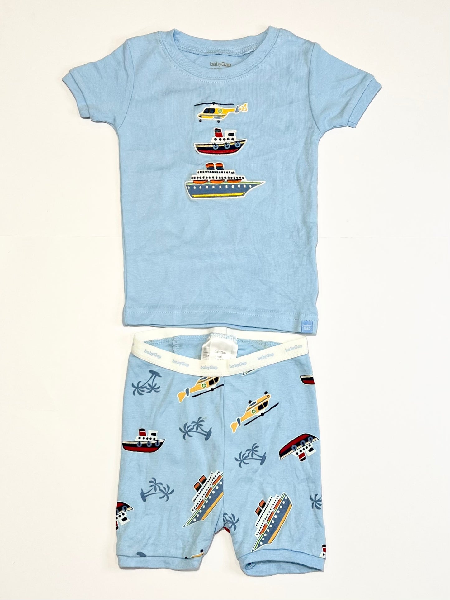 Ribbed boats pyjamas - Size 2