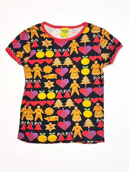 Christmas gingerbread tee brand new - Size 5-6