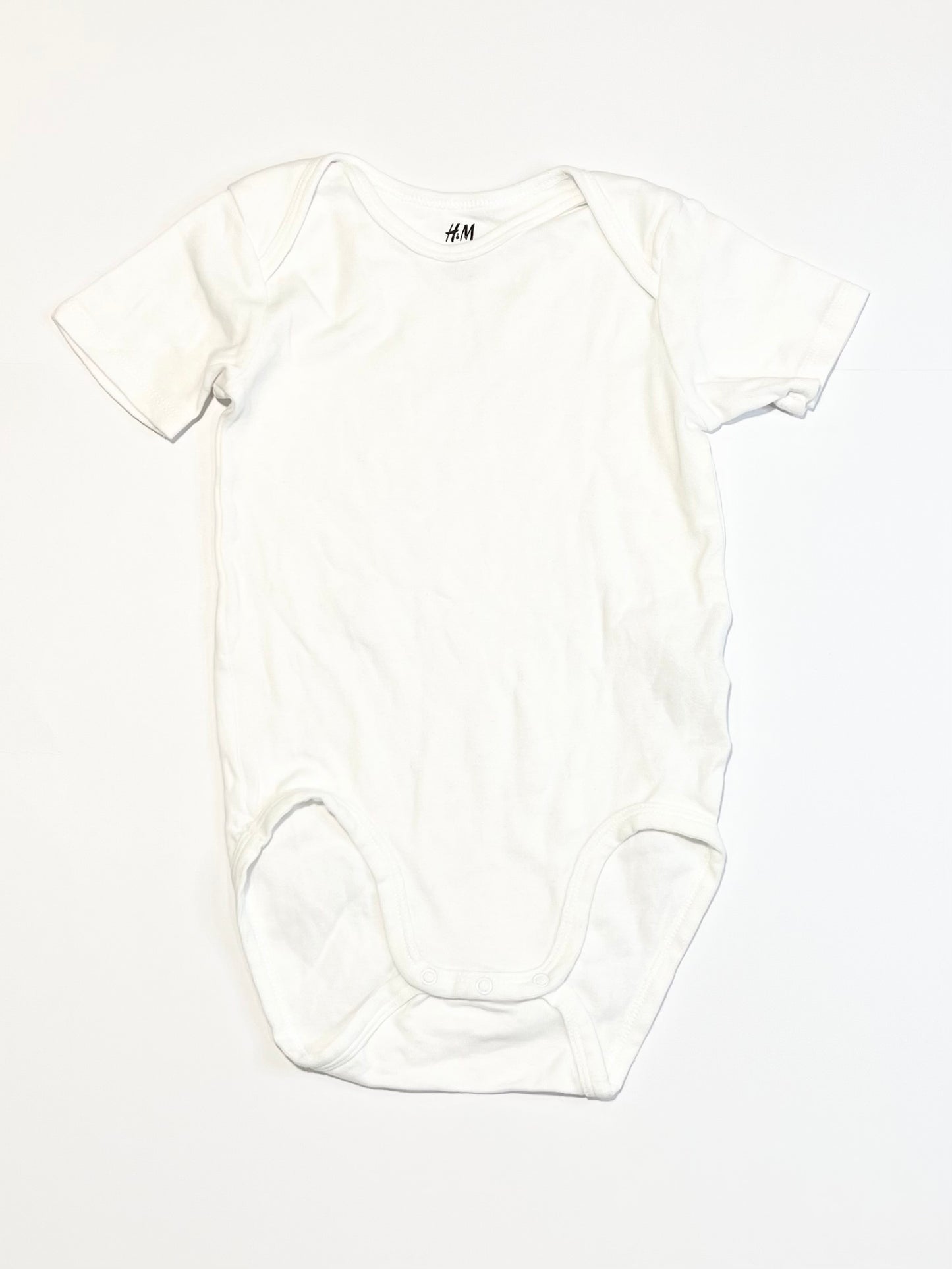 Ribbed white bodysuit - Size 2-3