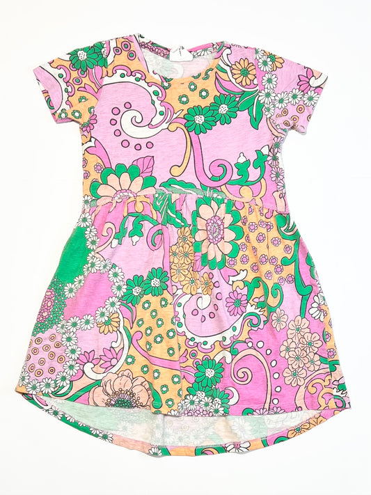 Floral jersey dress - Size 5