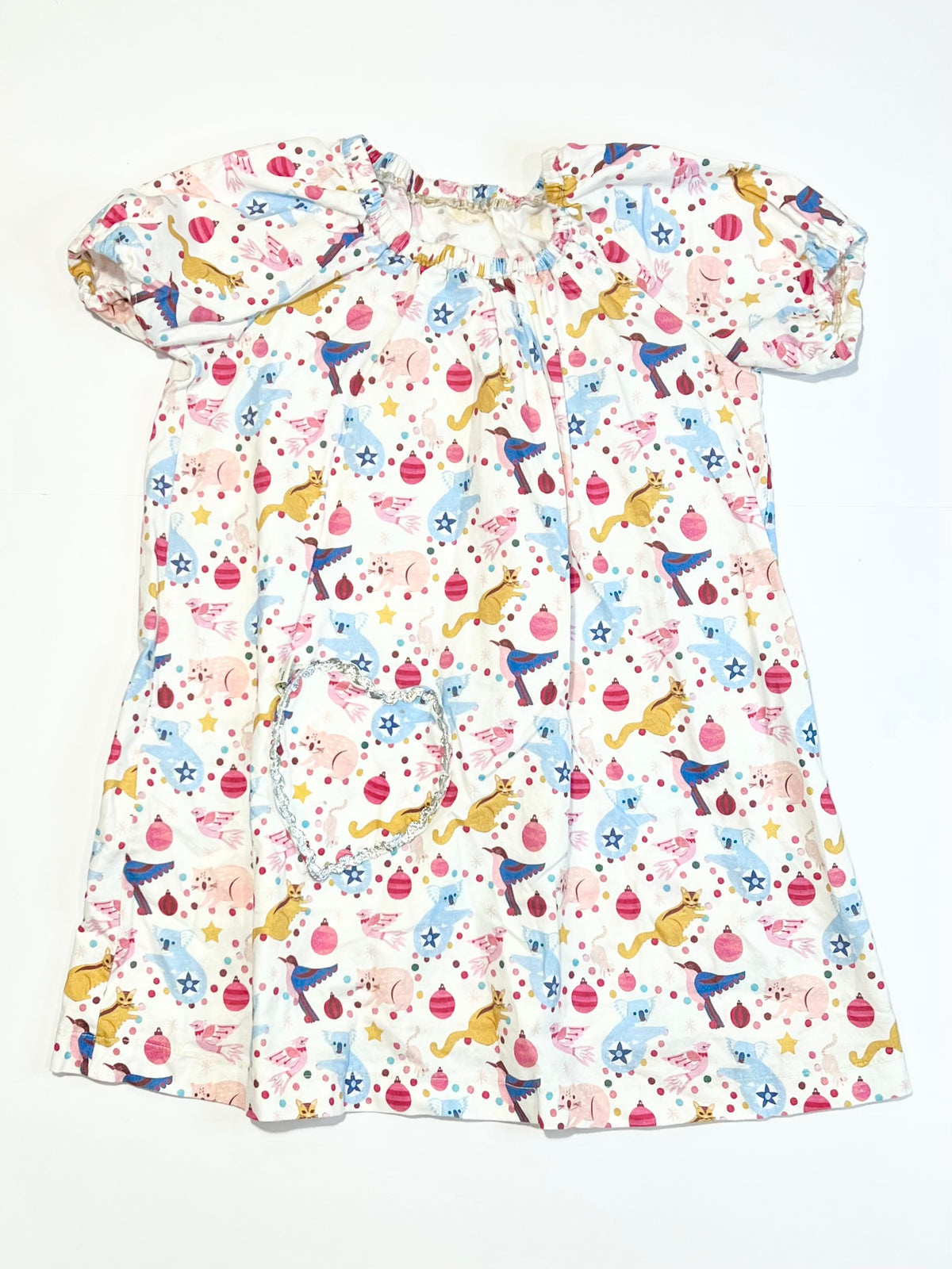 Christmas baubles dress - Size 4-5
