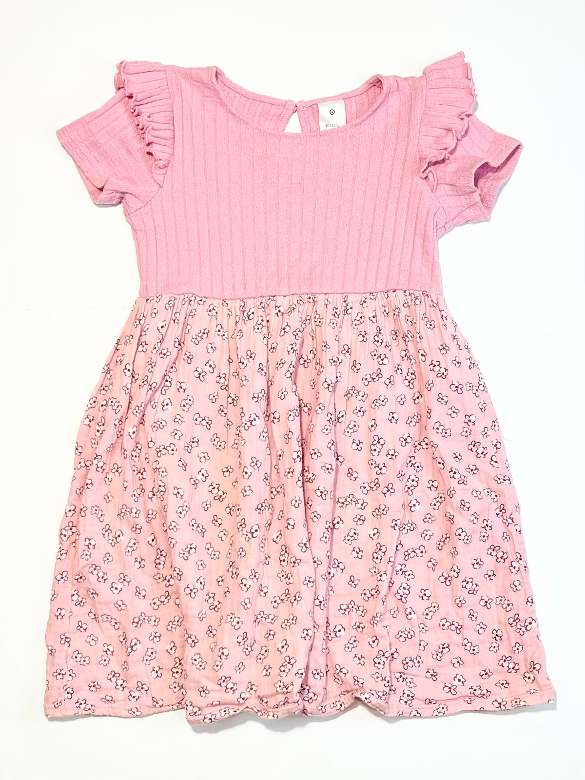 Pink muslin dress - Size 5