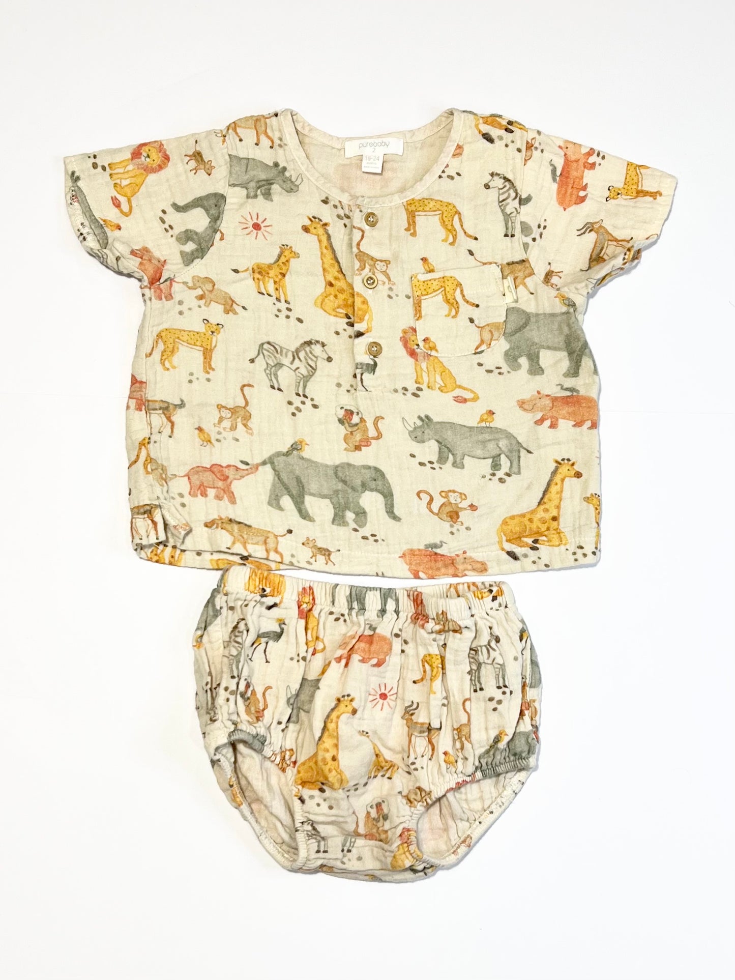Muslin animals set - Size 2