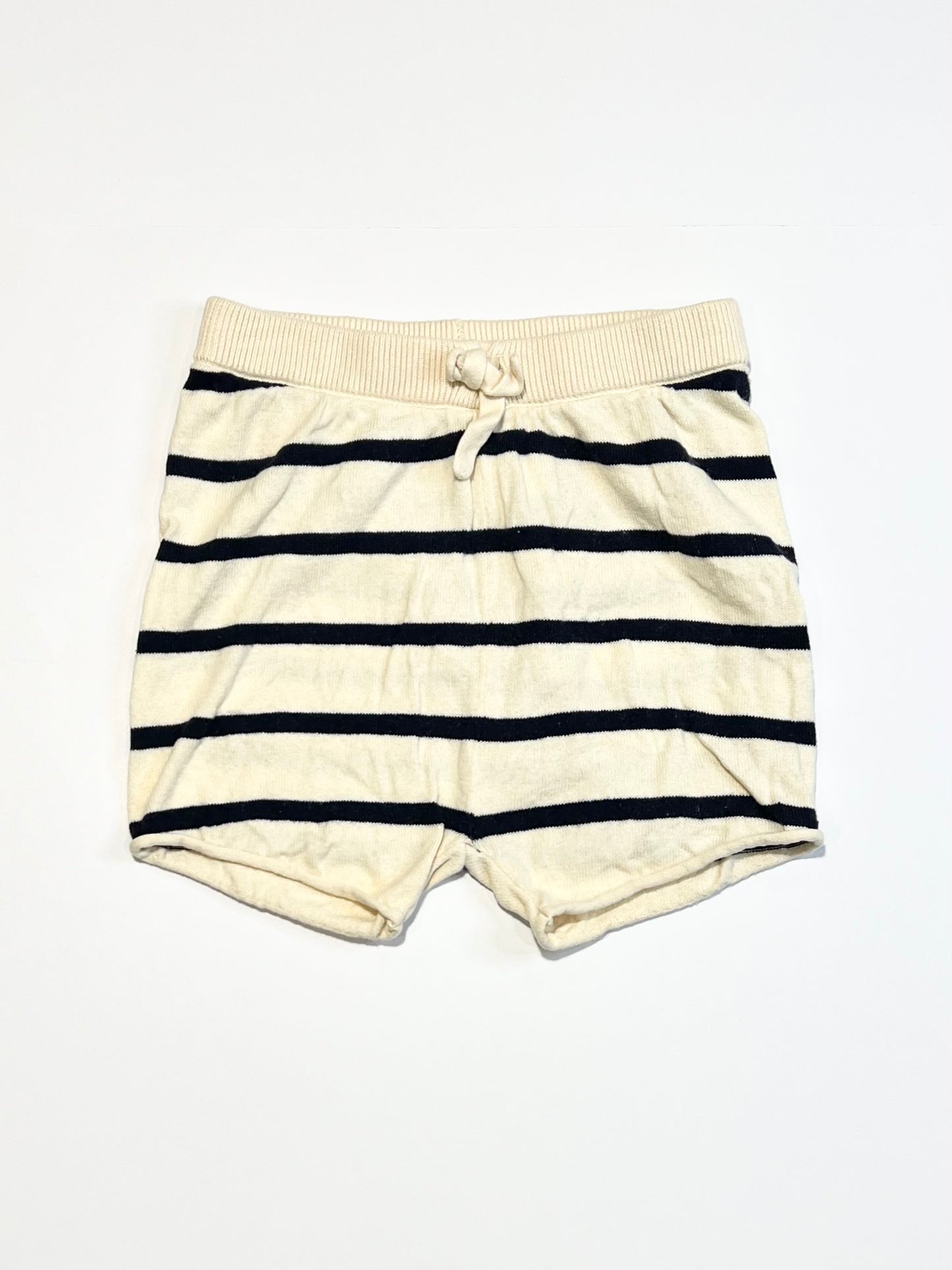Striped knit shorts - Size 2