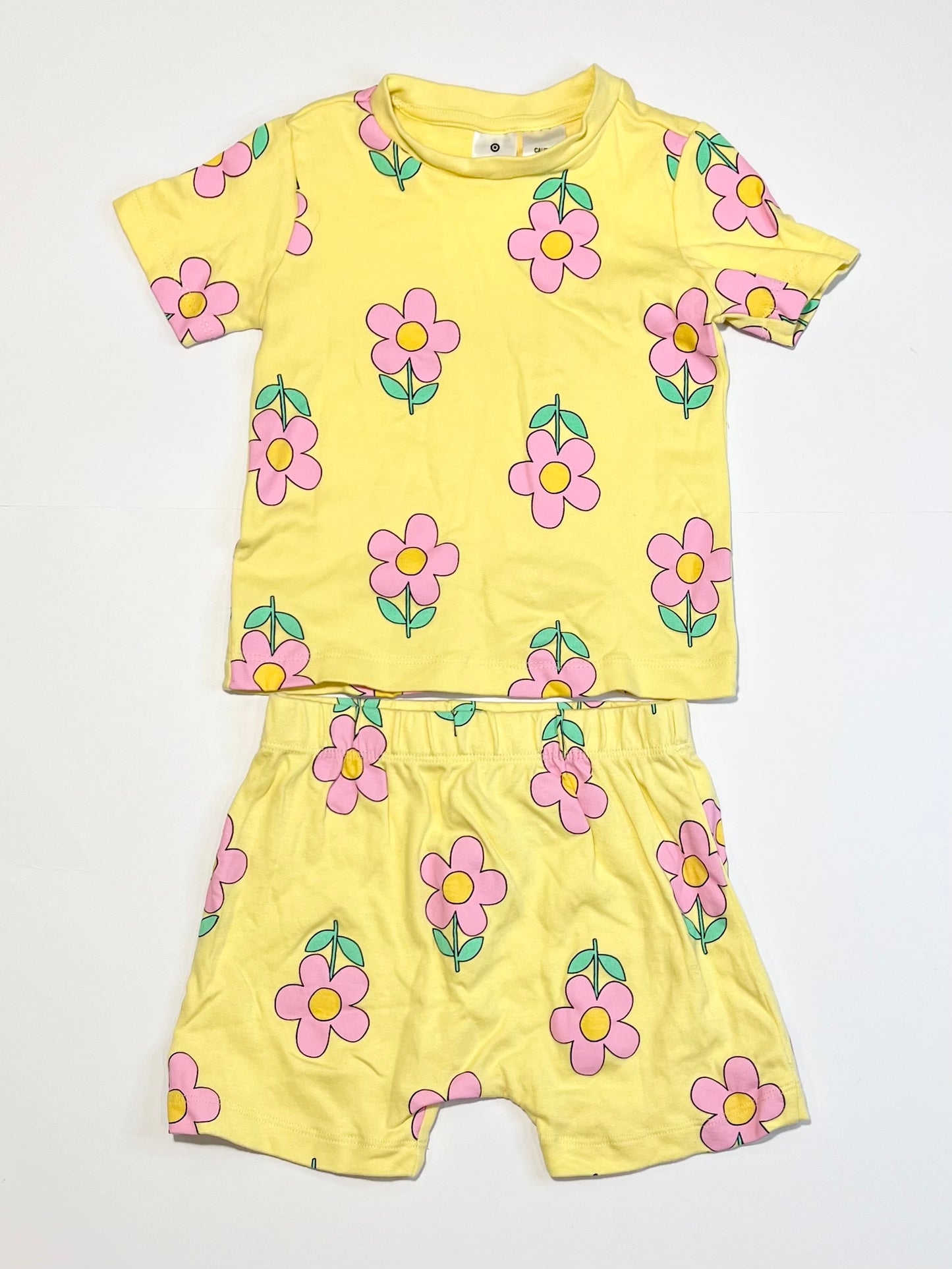 Yellow flower pyjamas - Size 2