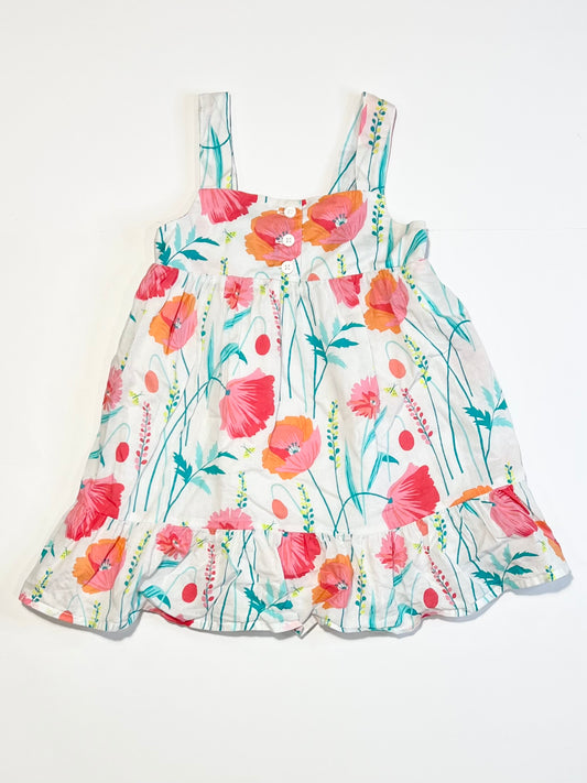 Floral cotton dress - Size 2