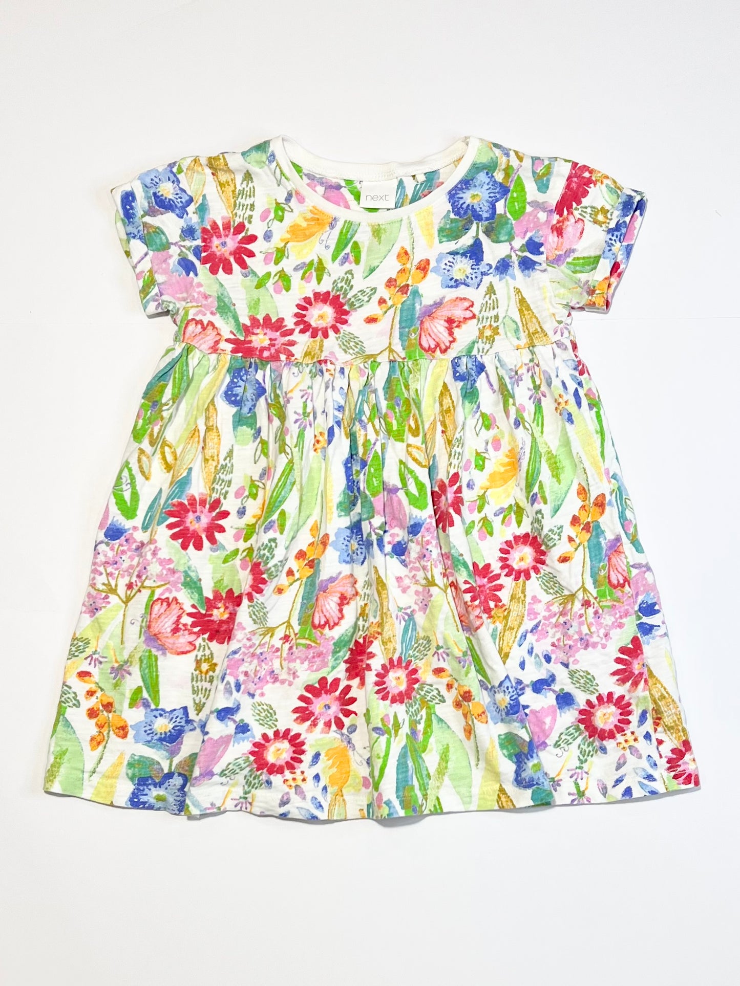 Floral jersey dress - Size 2