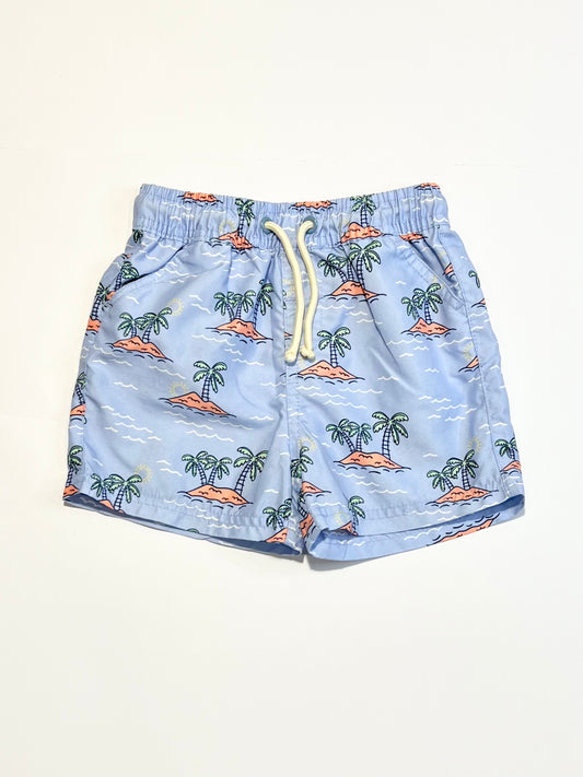 Blue palms boardies - Size 1