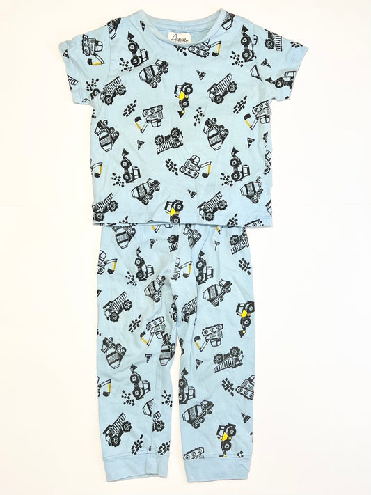 Blue trucks pyjamas - Size 1-2