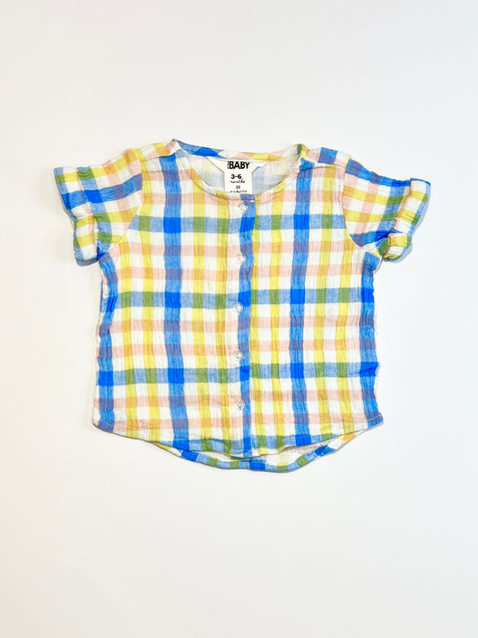 Checkered muslin tee - Size 00
