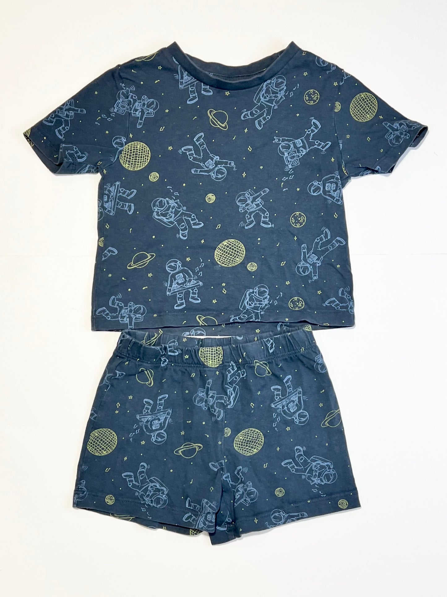 Navy space pyjamas - Size 1
