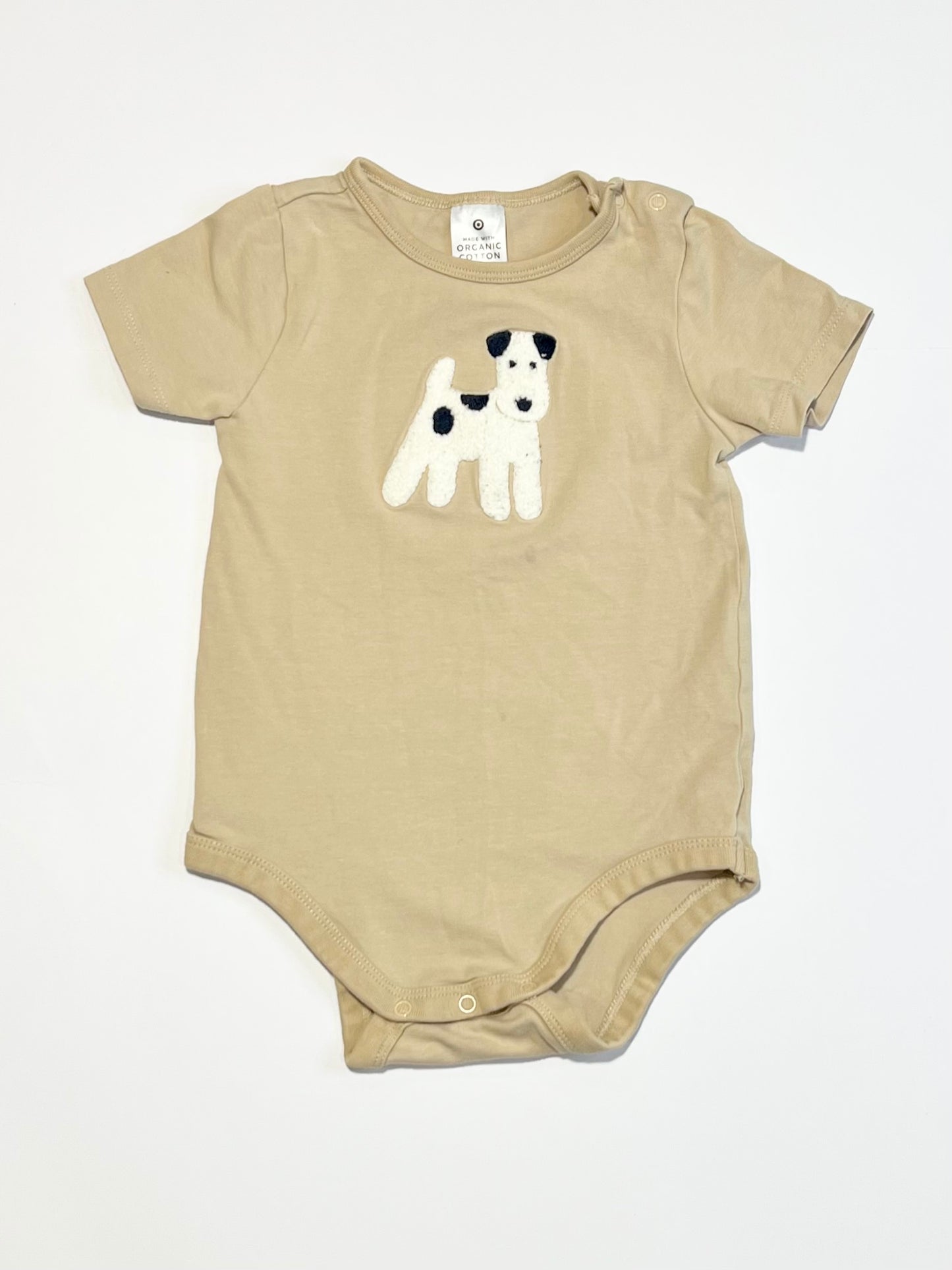 Brown puppy bodysuit - Size 1