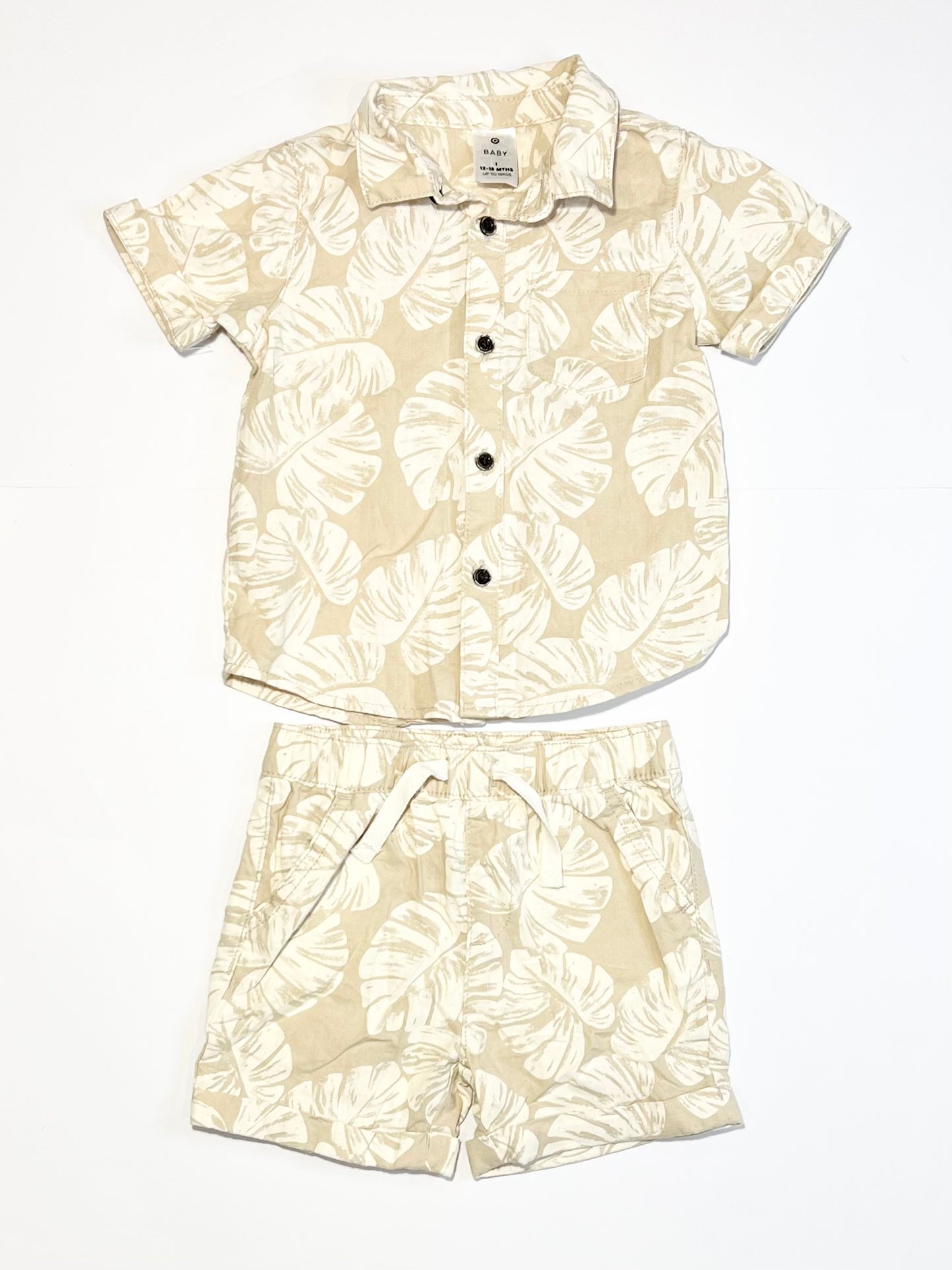 Tan leafy set - Size 1