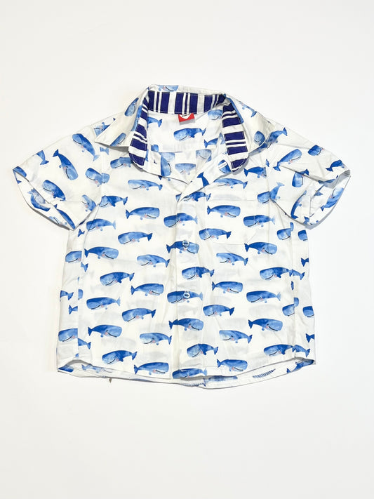Blue whales shirt - Size 1