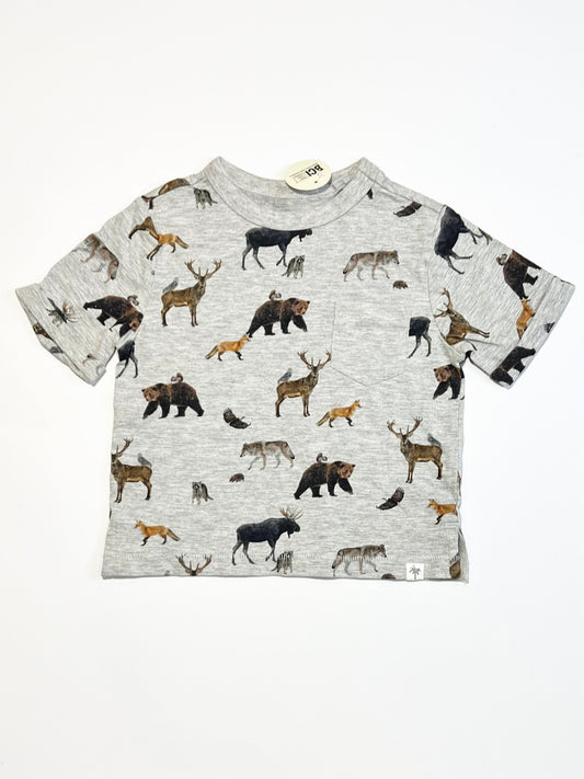 Grey animals tee brand new - Size 1