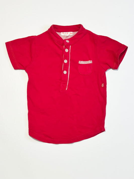 Red henley tee - Size 1