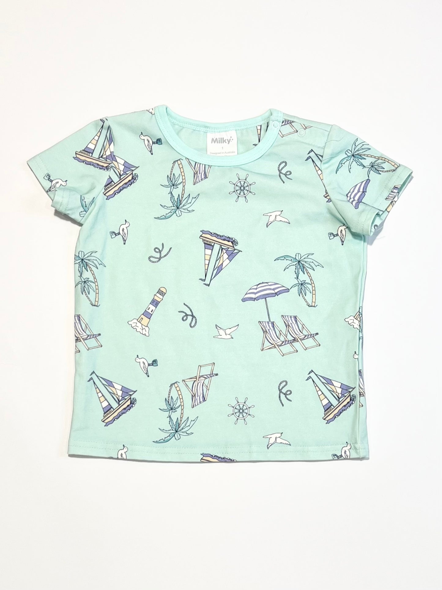 Green nautical tee - Size 1