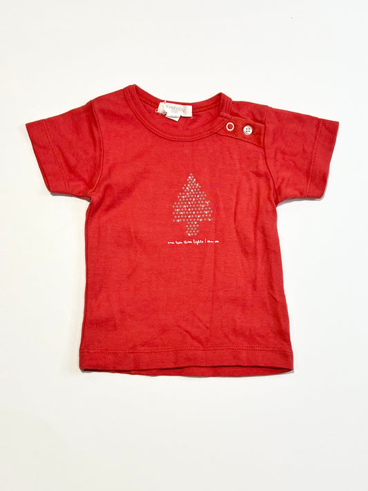 Red Chrismtas tee - Size 000