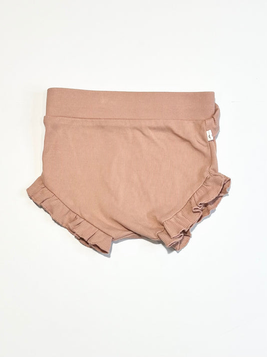 Ribbed ruffle bloomers - Size 1