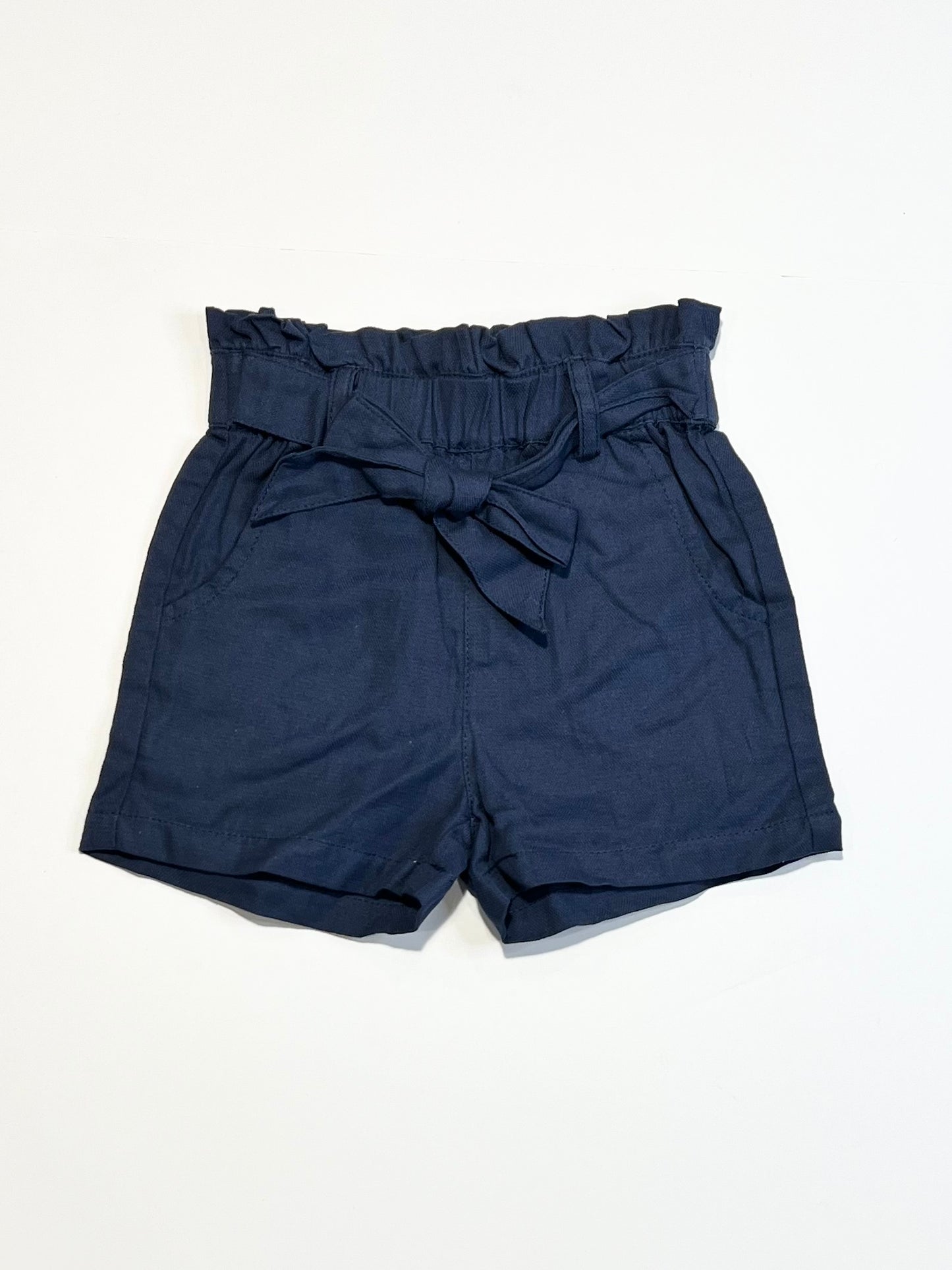 Woven navy shorts - Size 1