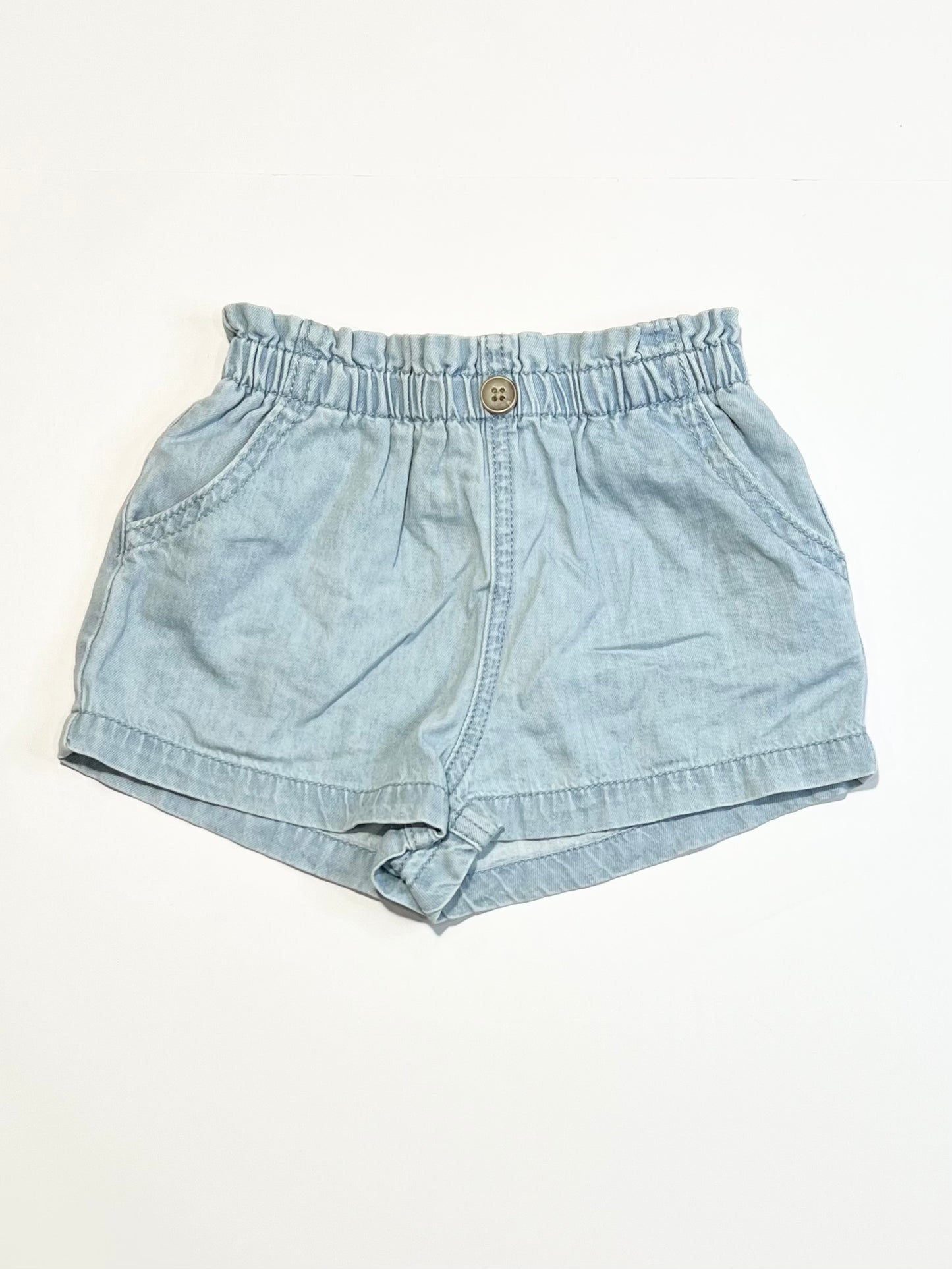 Blue chambray shorts - Size 1