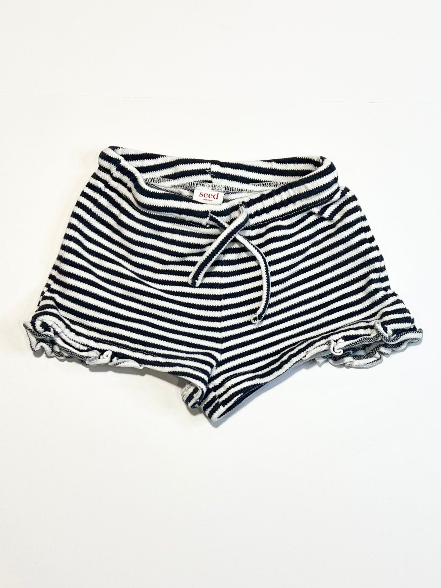 Striped waffle shorts - Size 1