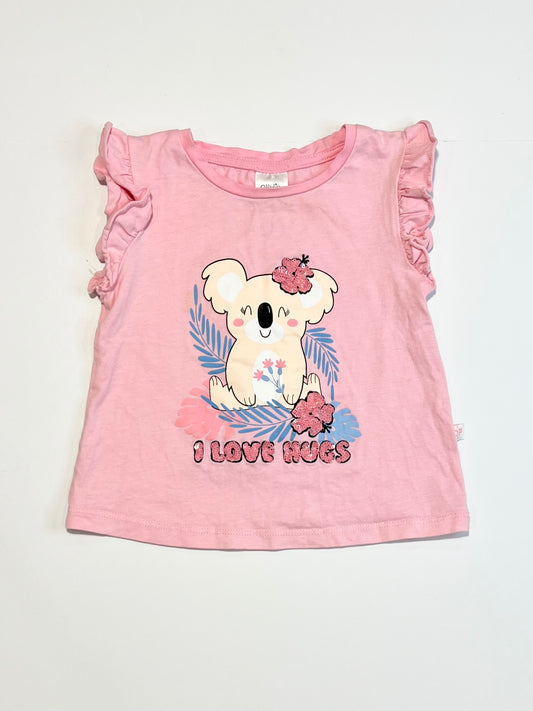 Sequined koala tee - Size 1
