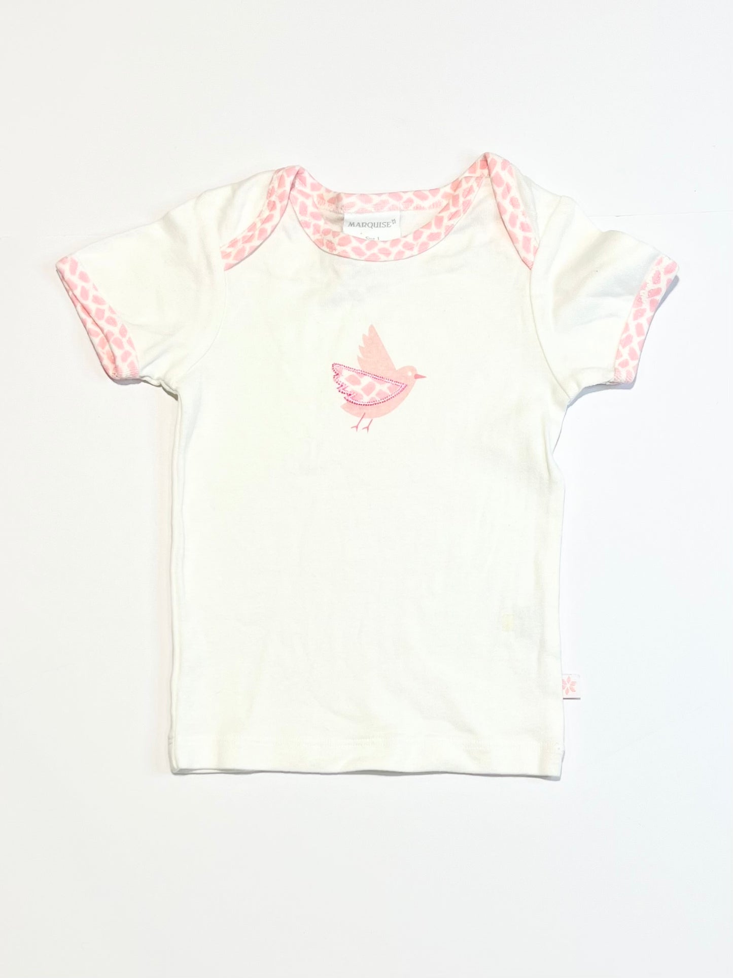 Ribbed bird tee - Size 1