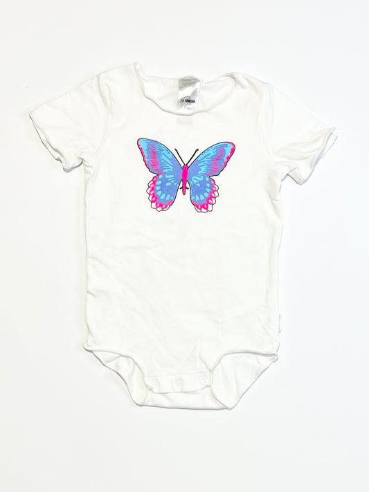 White butterfly bodysuit - Size 1