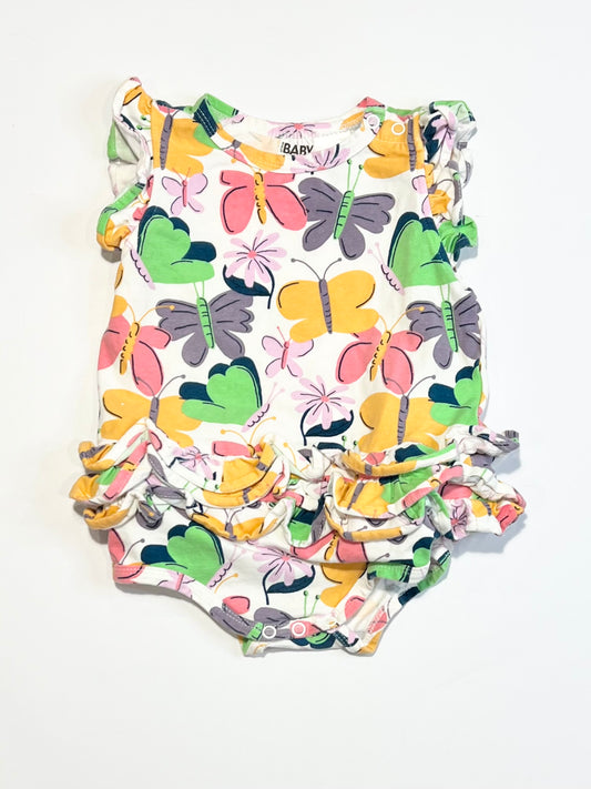 Butterfly ruffle bodysuit - Size 1