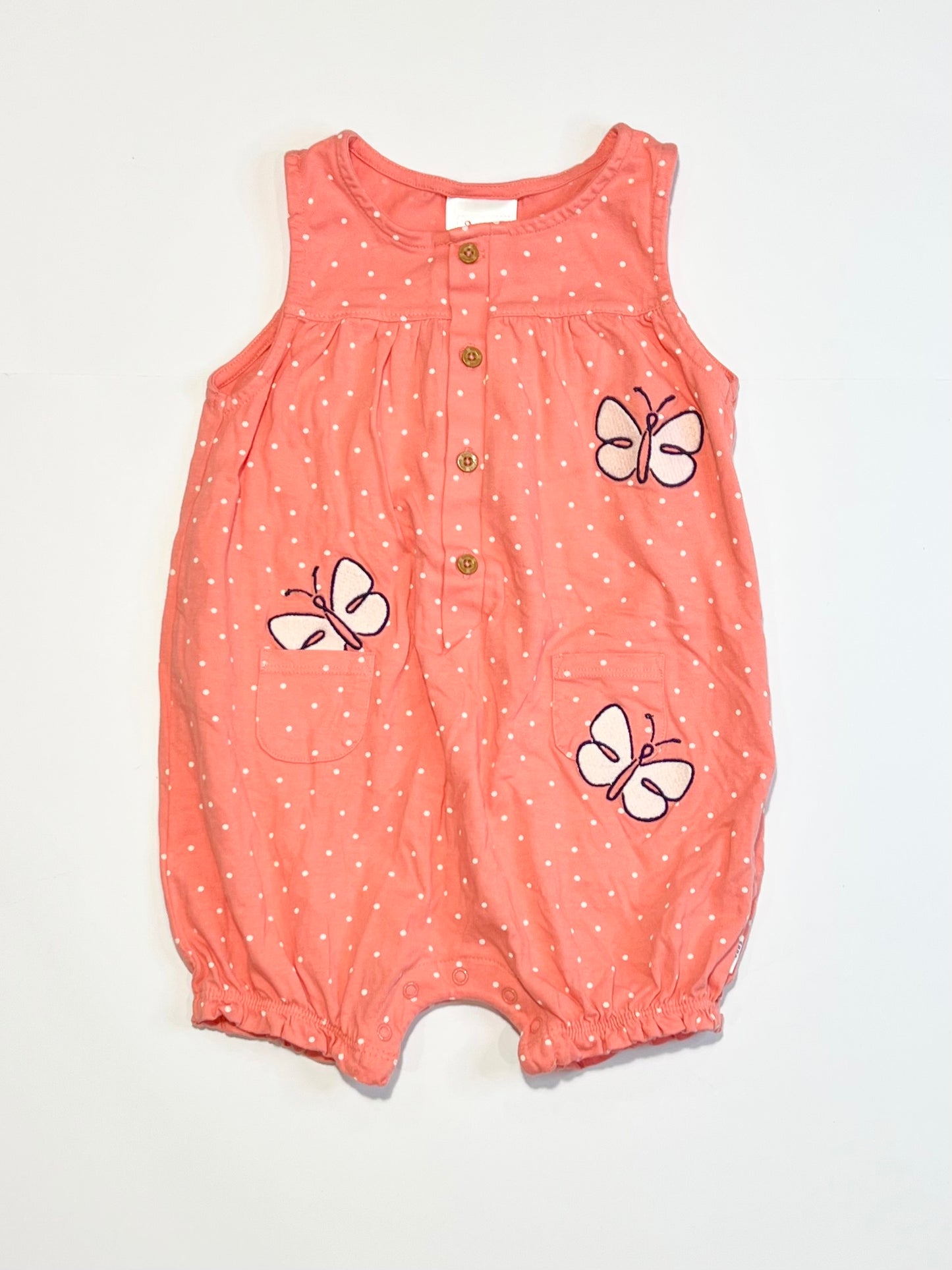 Jersey butterfly romper - Size 1