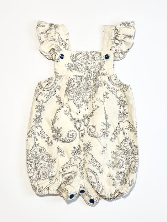 Woven cotton romper - Size 1